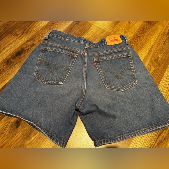 Levi's Women's Blue Jean Shorts size 14 jorts denim school classic basic 550 - Picture 9 of 12